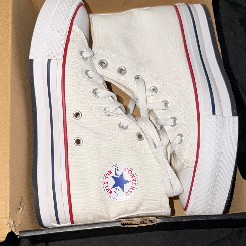 Converse All Star White Canvas High-Tops